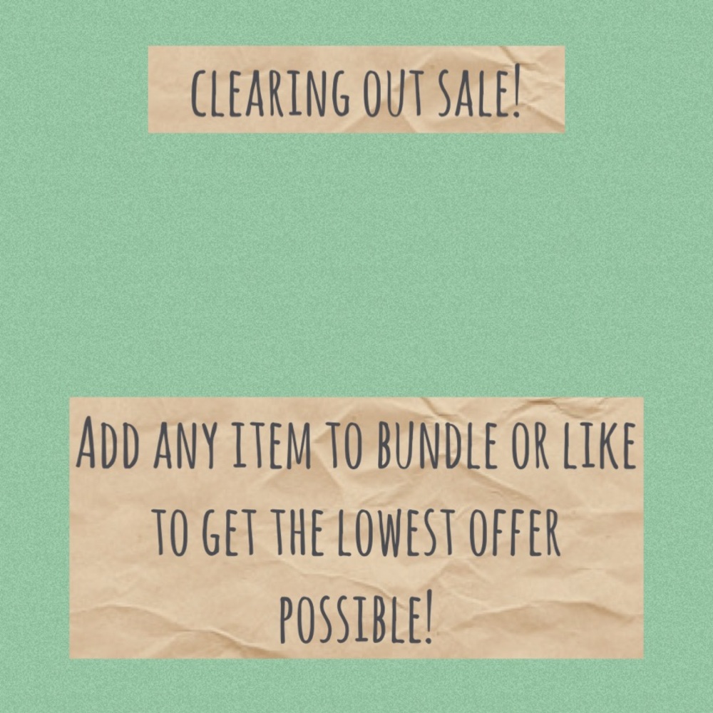 Clearance Sale Announcement